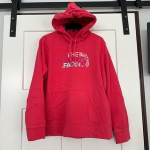 Women’s Pink North Face Hooded Sweat Shirt